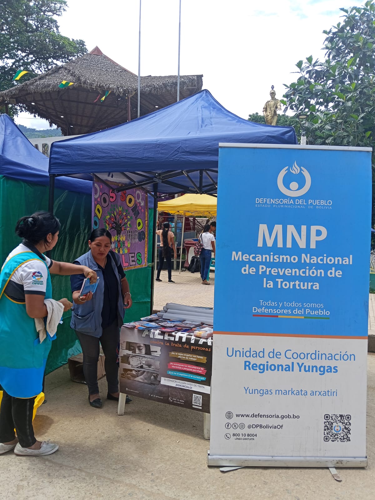 DEFENSORÍA DEL PUEBLO DIFUNDE Y PROMUEVE LOS DERECHOS HUMANOS EN LA FERÍA “UN DÍA EN MI JARDÍN INFANTIL" EN EL MUNICIPIO DE CARANAVI