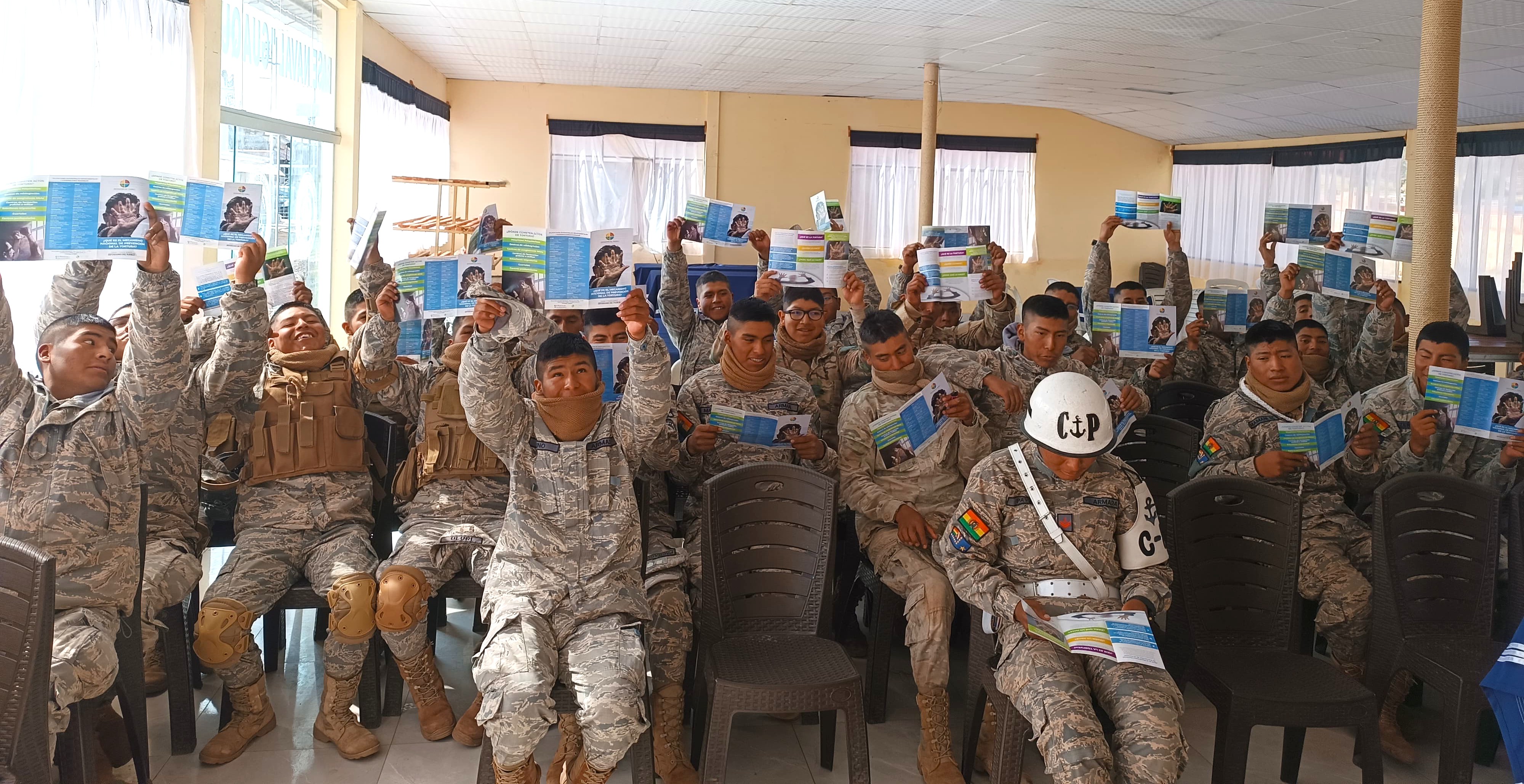 DEFENSORÍA DEL PUEBLO FORTALECE CONOCIMIENTOS DE 40 MARINEROS DE LA BASE NAVAL DE GUAQUI EN PREVENCIÓN DE LA TORTURA