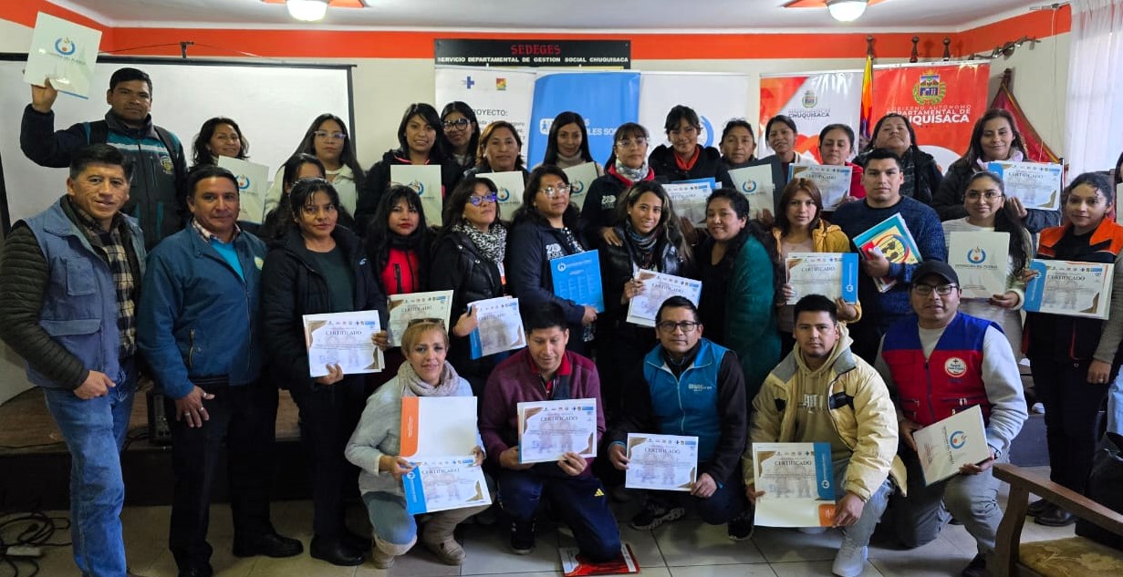 Defensoría del Pueblo fortalece las capacidades de 51 servidores públicos de la Mancomunidad de Chuquisaca Norte