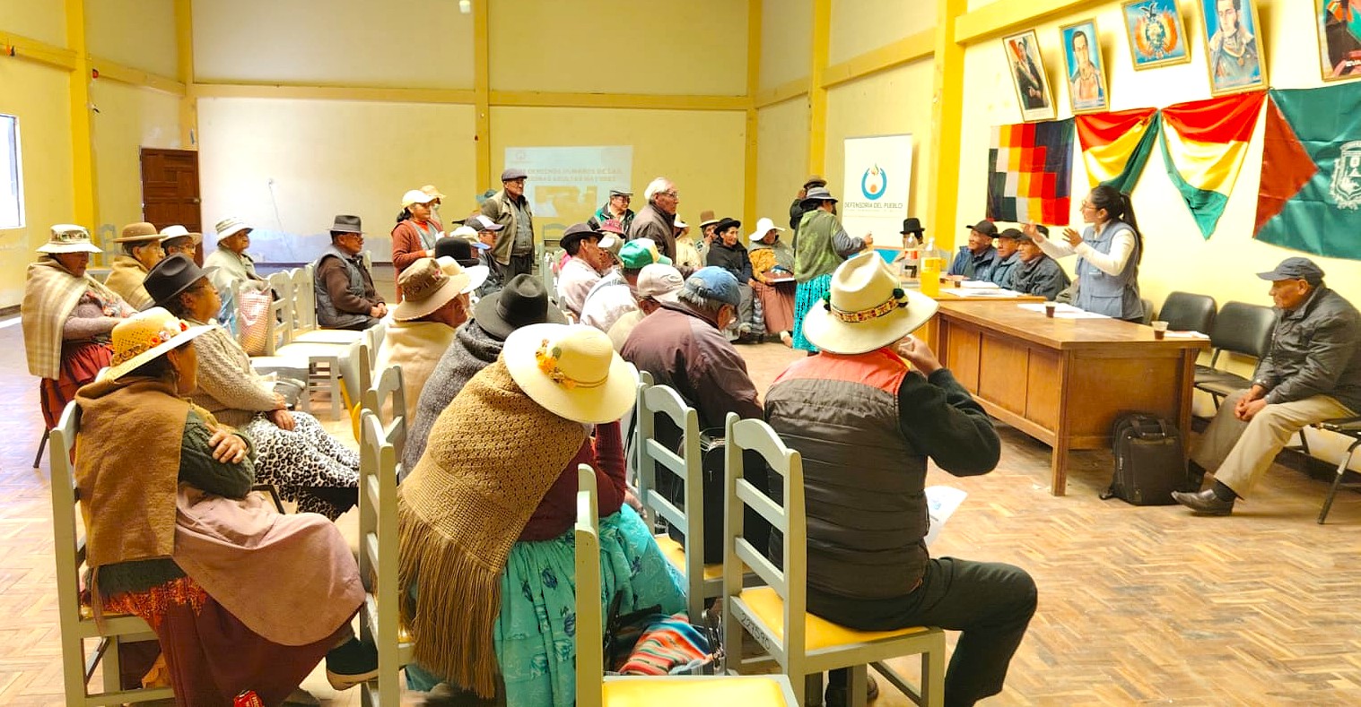 DEFENSORÍA DEL PUEBLO VALIDA PROYECTO DE LEY MUNICIPAL PARA PROTEGER Y RESGUARDAR LOS DERECHOS DE LAS PERSONAS ADULTAS MAYORES EN EL ALTO