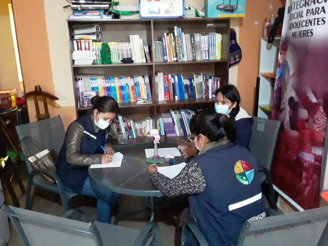 Defensoría del Pueblo realiza verificativo en el Centro de Reintegración Social para Mujeres en el marco de la emergencia sanitaria por la pandemia de la COVID-19
