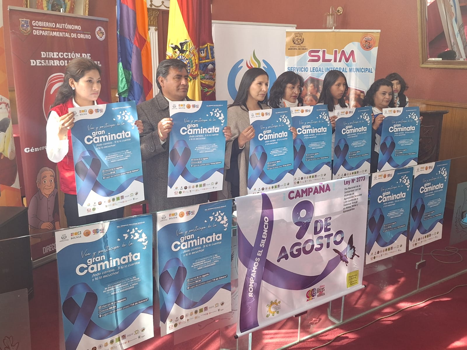 MOVILIZACIÓN DE SOLIDARIDAD CON LAS VÍCTIMAS DE AGRESIONES SEXUALES, DEFENSORÍA DEL PUEBLO E INSTITUCIONES PROGRAMAN ACTIVIDADES EN ORURO
