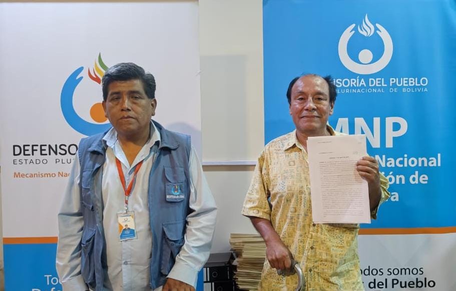 PERSONA ADULTA MAYOR RECUPERA SU DERECHO AL DEBIDO PROCESO GRACIAS A LA INTERVENCIÓN DE LA DEFENSORÍA DEL PUEBLO EN RIBERALTA