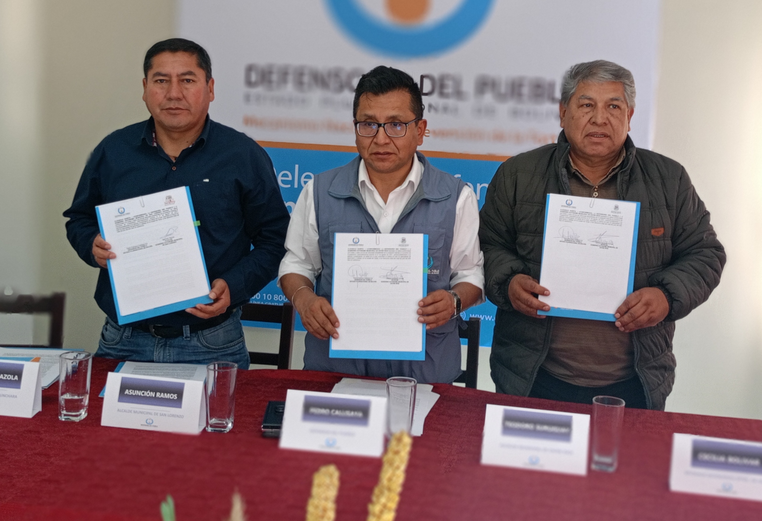 DEFENSOR DEL PUEBLO CUMPLE AGENDA DE TRABAJO EN TARIJA Y RENUEVA CONVENIOS CON ALCALDÍAS DE ENTRE RÍOS Y SAN LORENZO PARA PROMOVER LOS DERECHOS HUMANOS